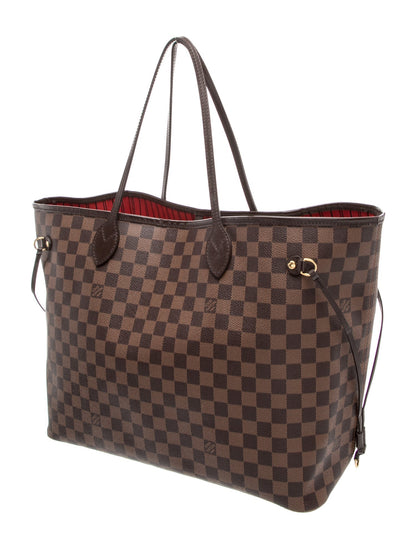 Louis Vuitton Damier Ebene Neverfull w/Pouch GM