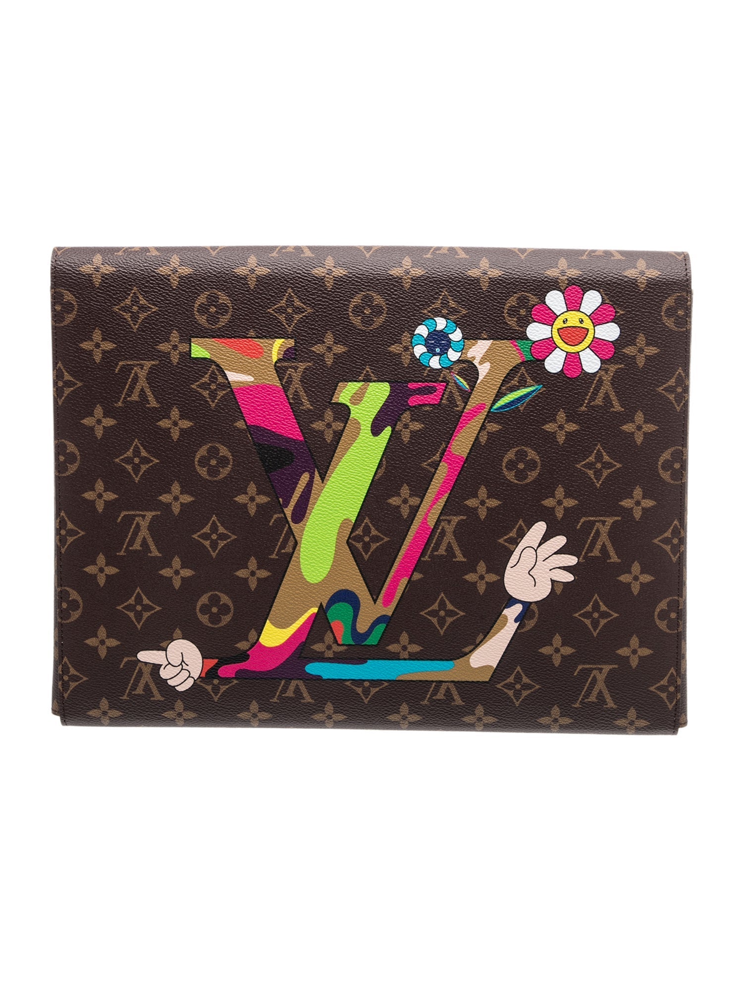 Louis Vuitton LV Monogram x Takashi Murakami Superflat Mark Characters