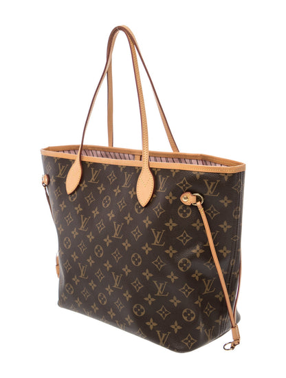 Louis Vuitton LV Monogram Neverfull w/Pouch MM