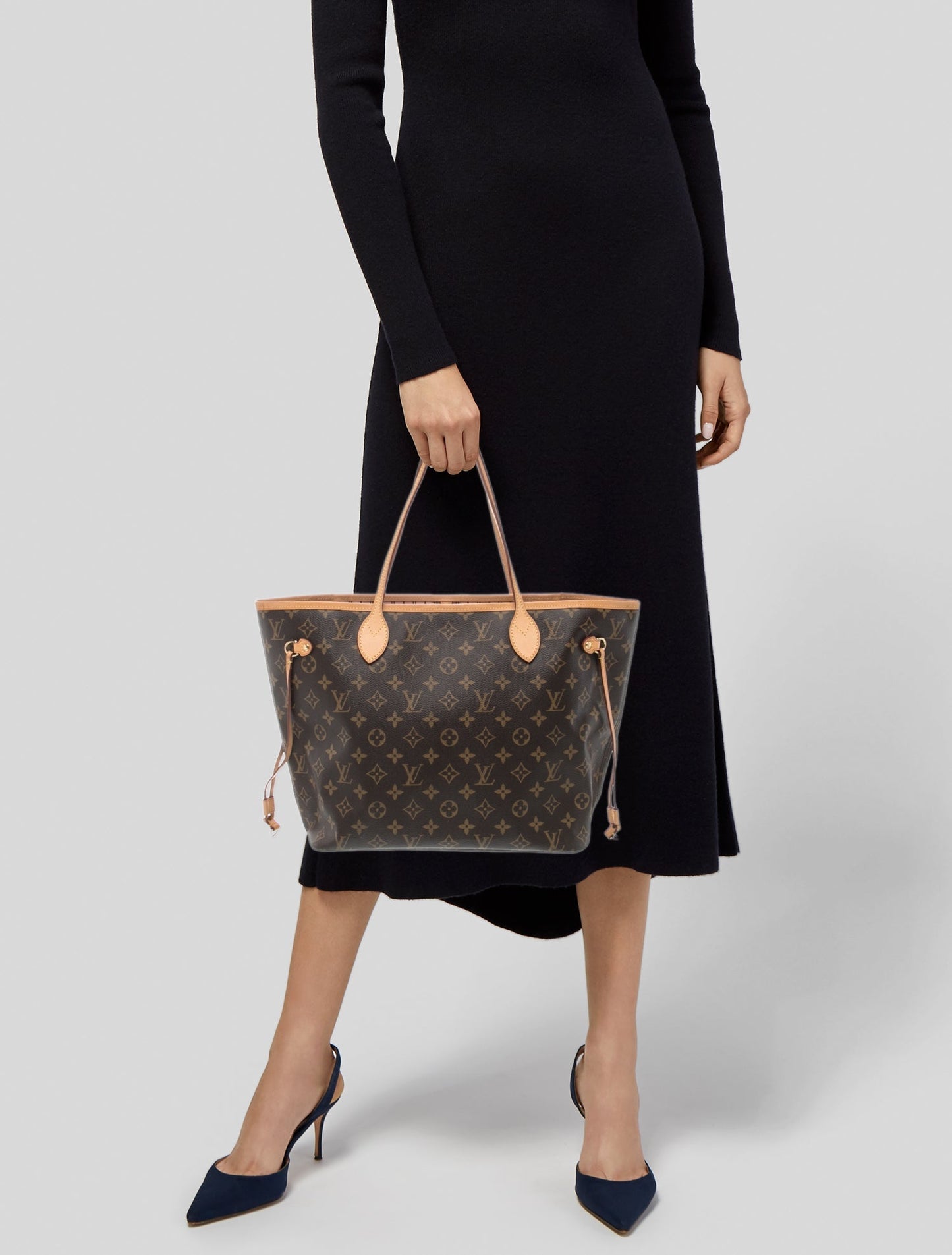 Louis Vuitton LV Monogram Neverfull w/Pouch MM