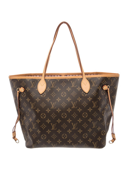 Louis Vuitton LV Monogram Neverfull w/Pouch MM