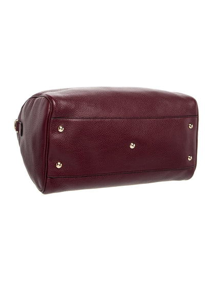 Gucci Bamboo Medium Calfskin Bamboo Boston Bag