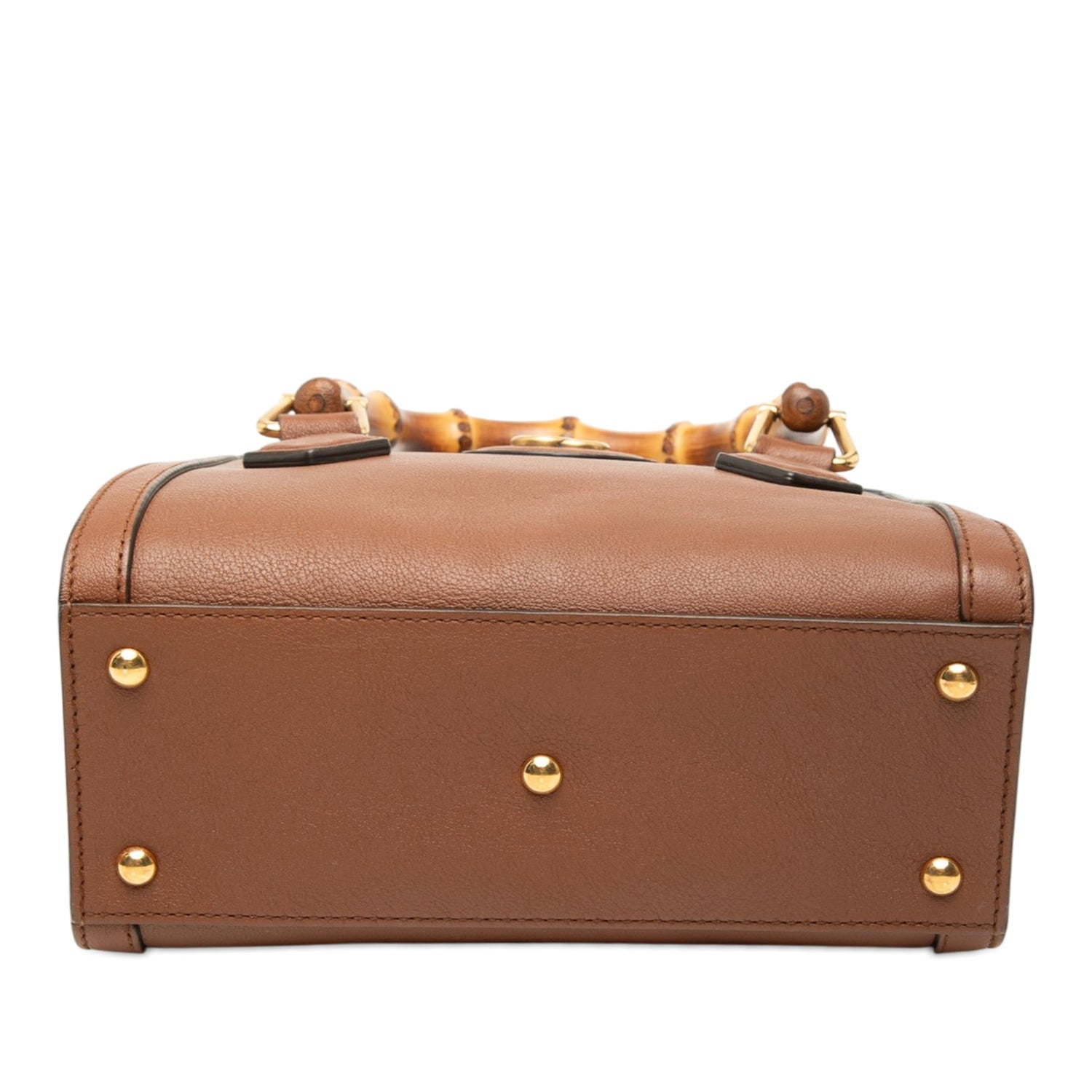 Gucci Calf Leather Mini Calfskin Bamboo Diana Satchel