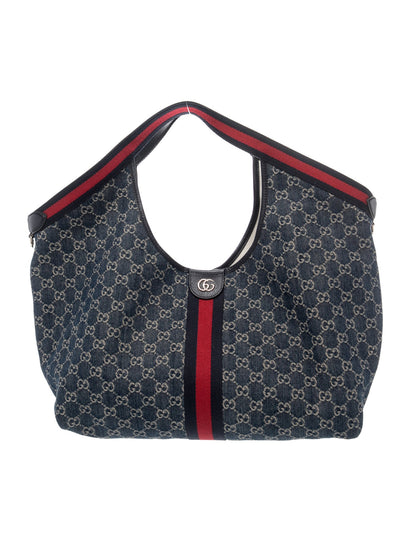 Gucci GG Denim Giglio Large