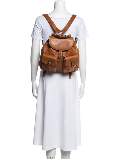Gucci Bamboo Bamboo Backpack Vintage