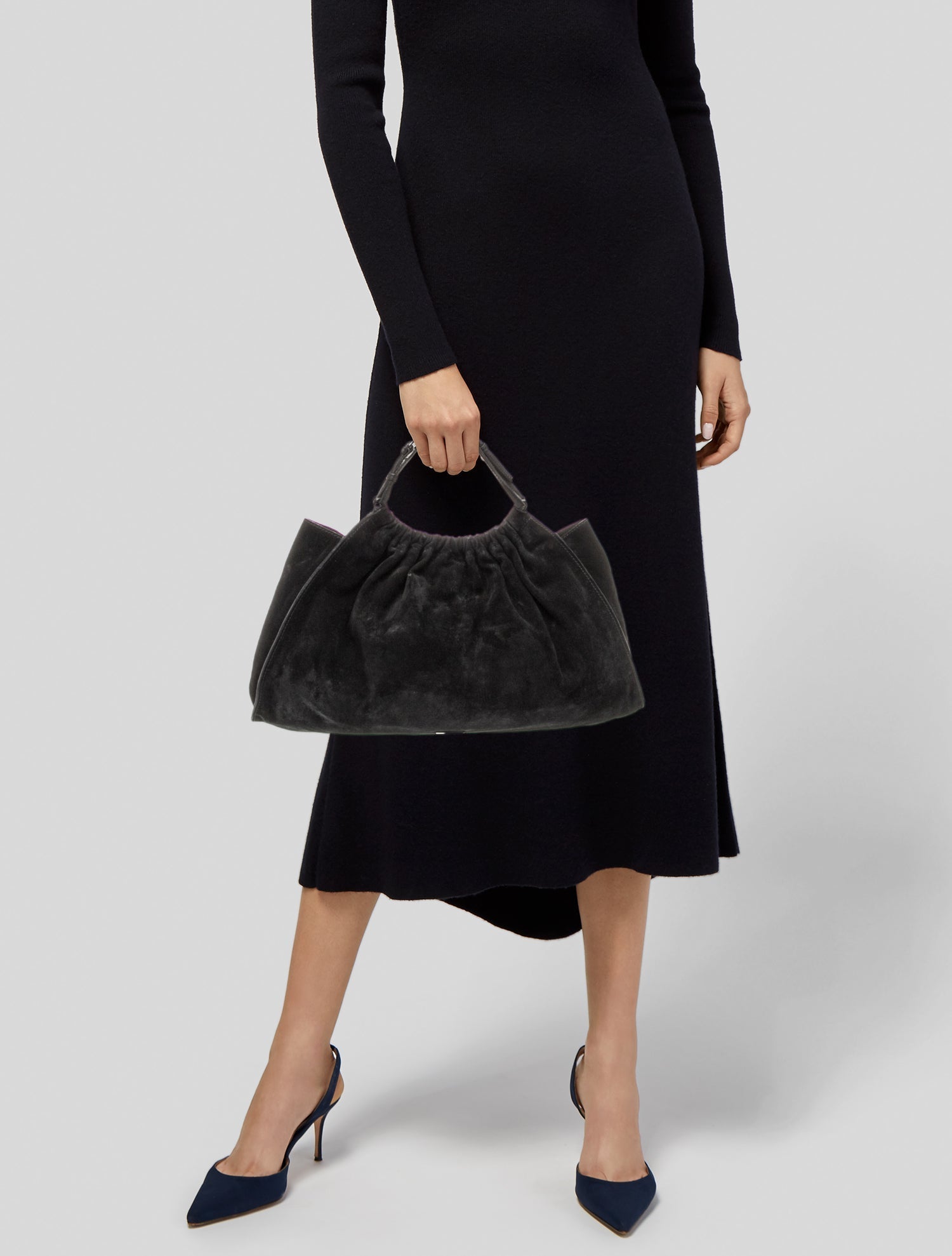 Gucci Suede Top Handle Bag