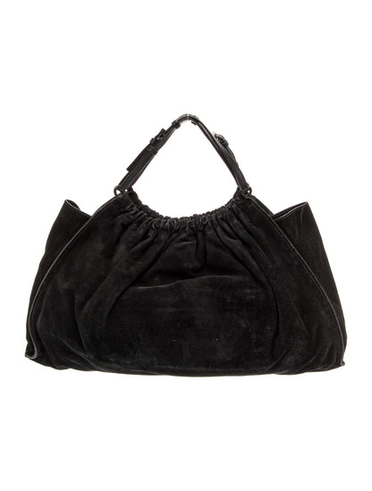 Gucci Suede Top Handle Bag