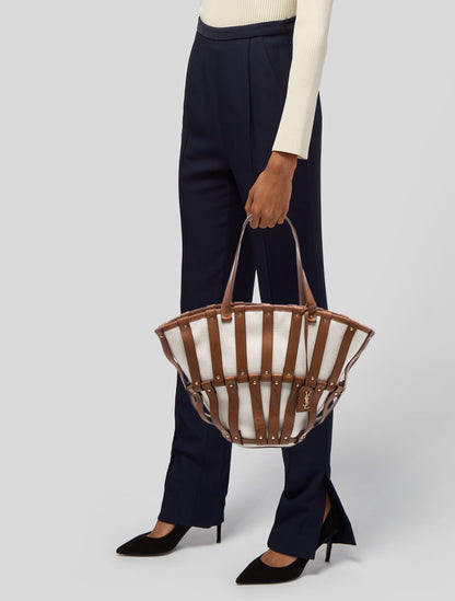 Saint Laurent Canvas Panier