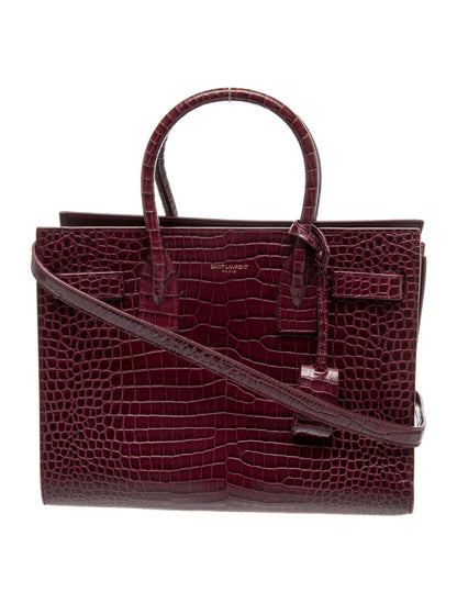 Saint Laurent Crocodile Sac De Jour