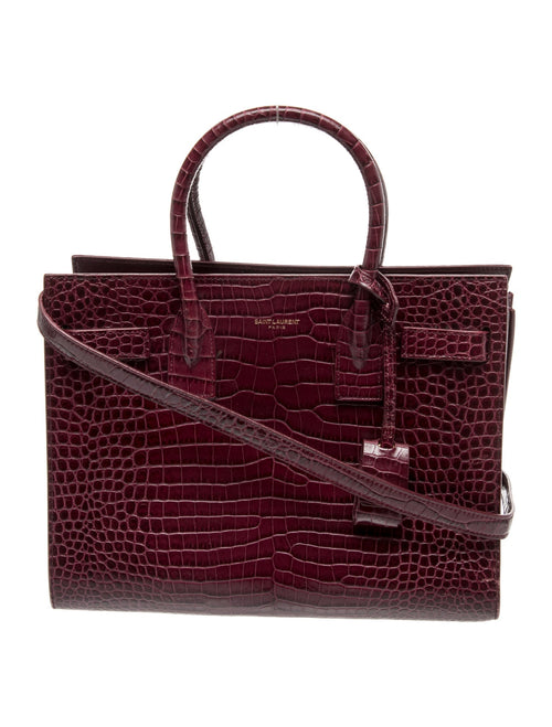Saint Laurent Crocodile Sac De Jour