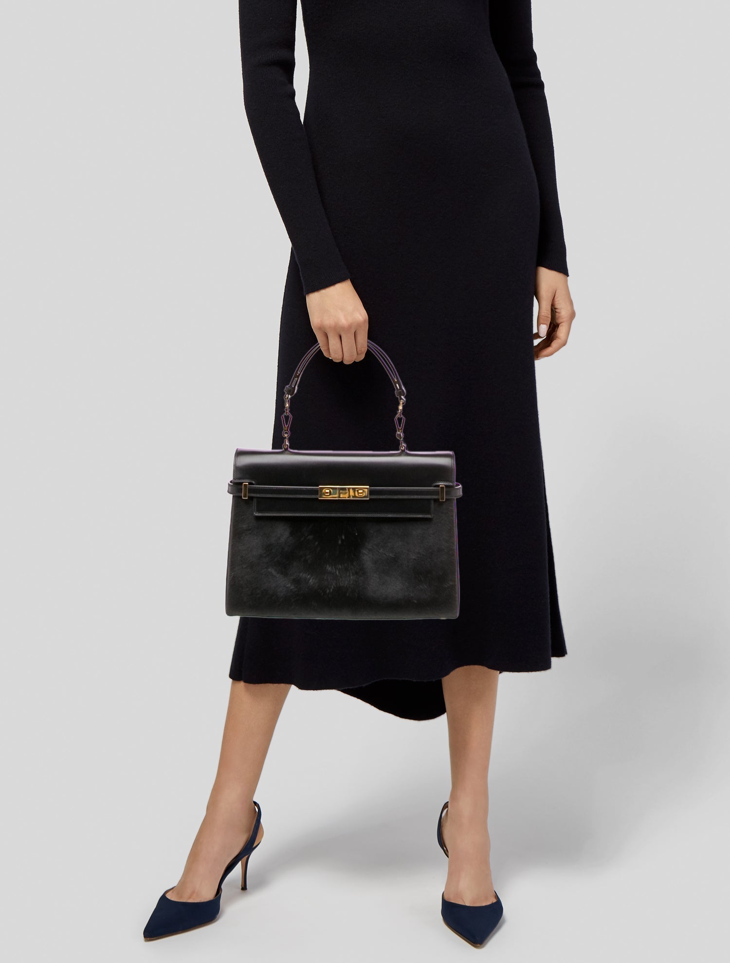 Saint Laurent Calf Hair Manhattan 2024