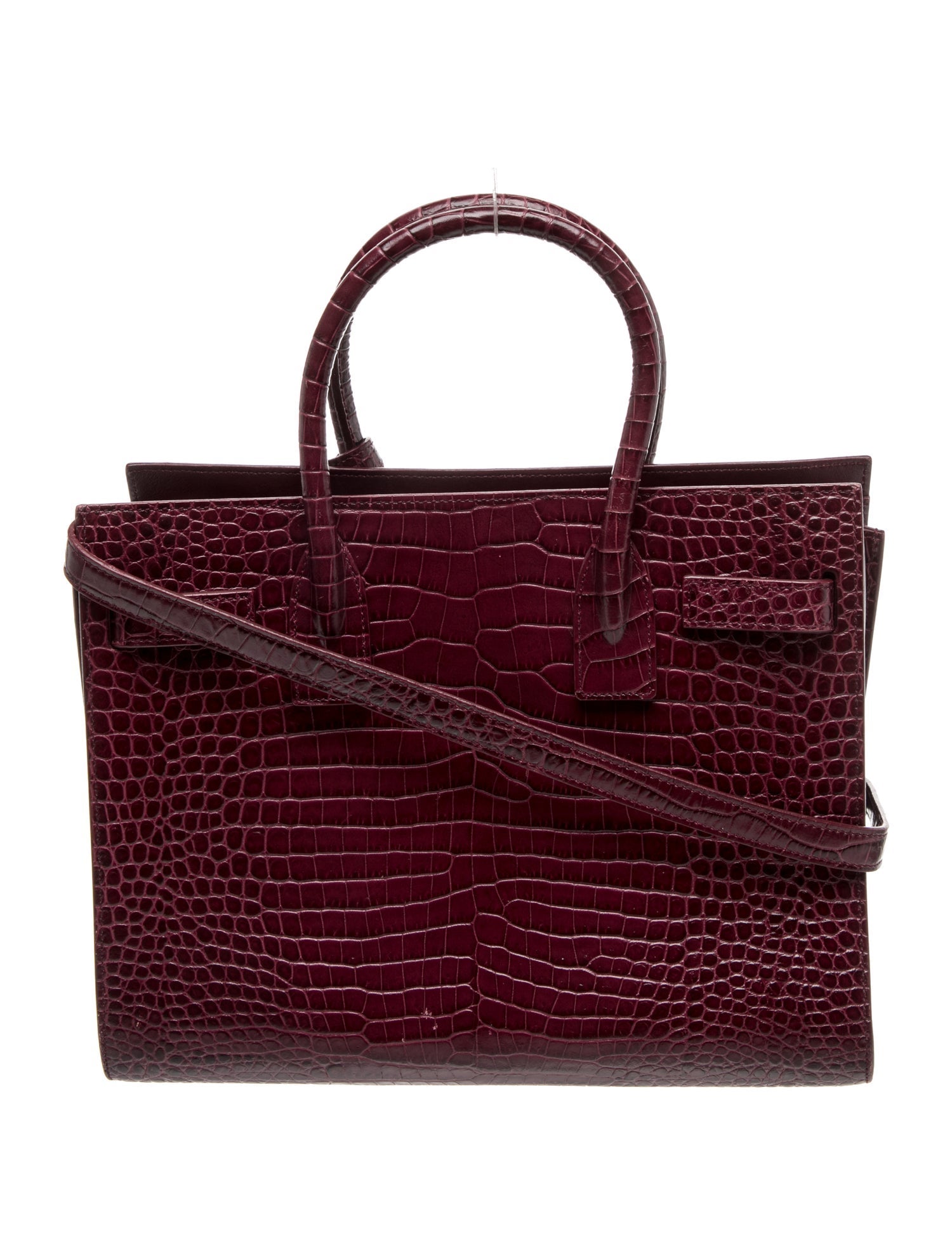 Saint Laurent Crocodile Sac De Jour