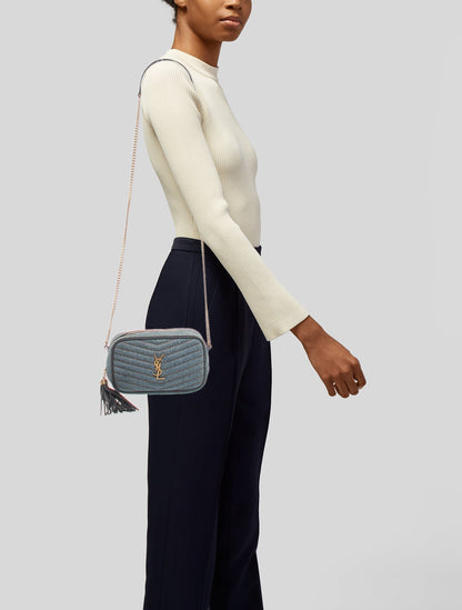 Saint Laurent Denim Lou Camera Mini