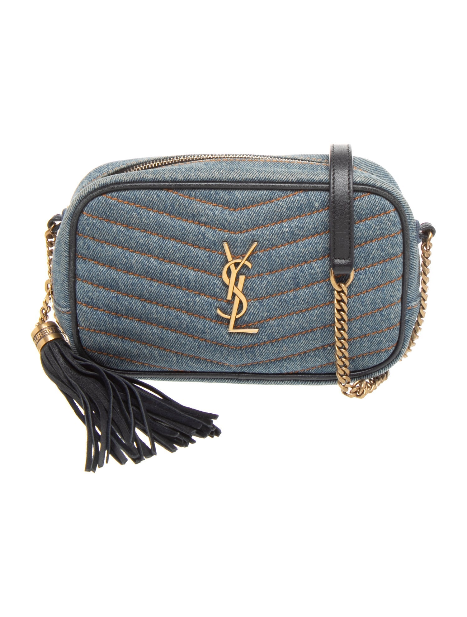 Saint Laurent Denim Lou Camera Mini