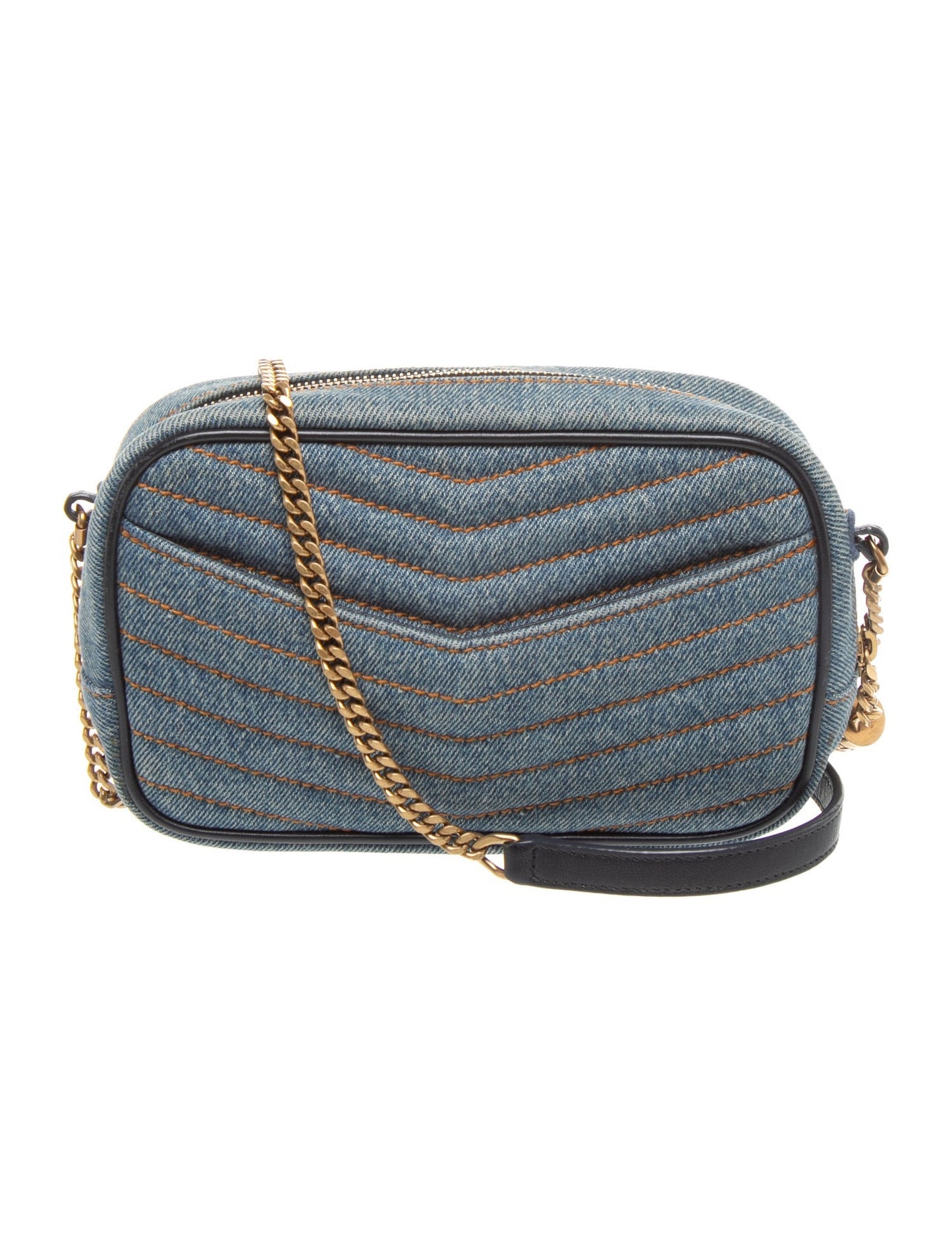 Saint Laurent Denim Lou Camera Mini