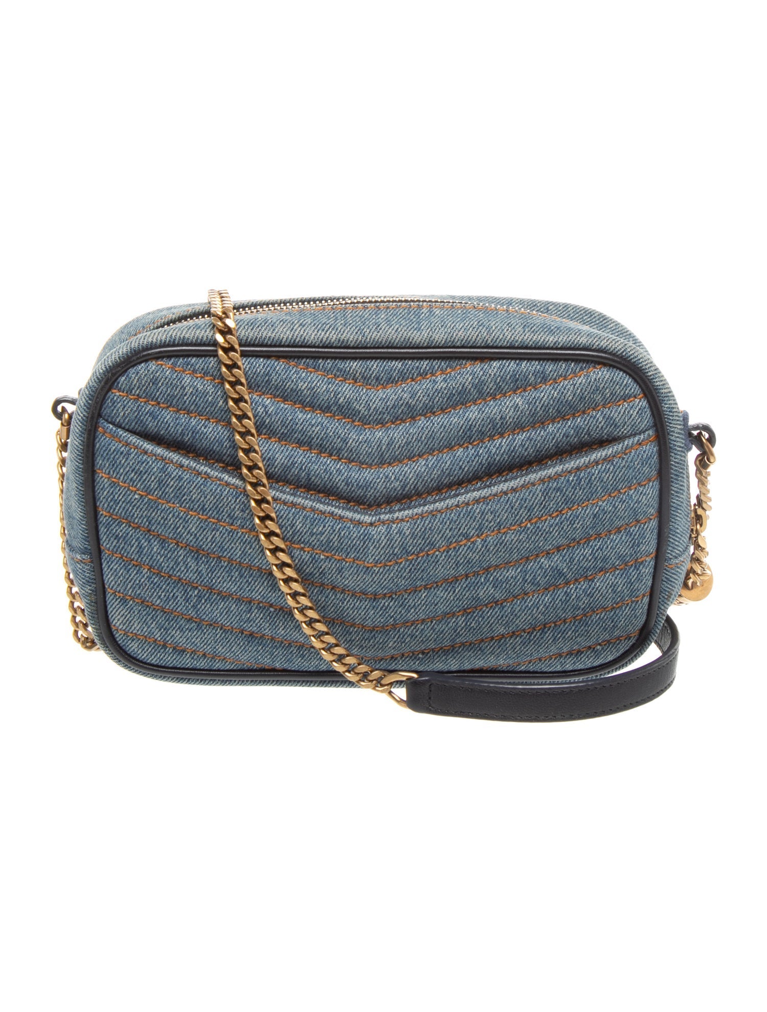 Saint Laurent Denim Lou Camera Mini