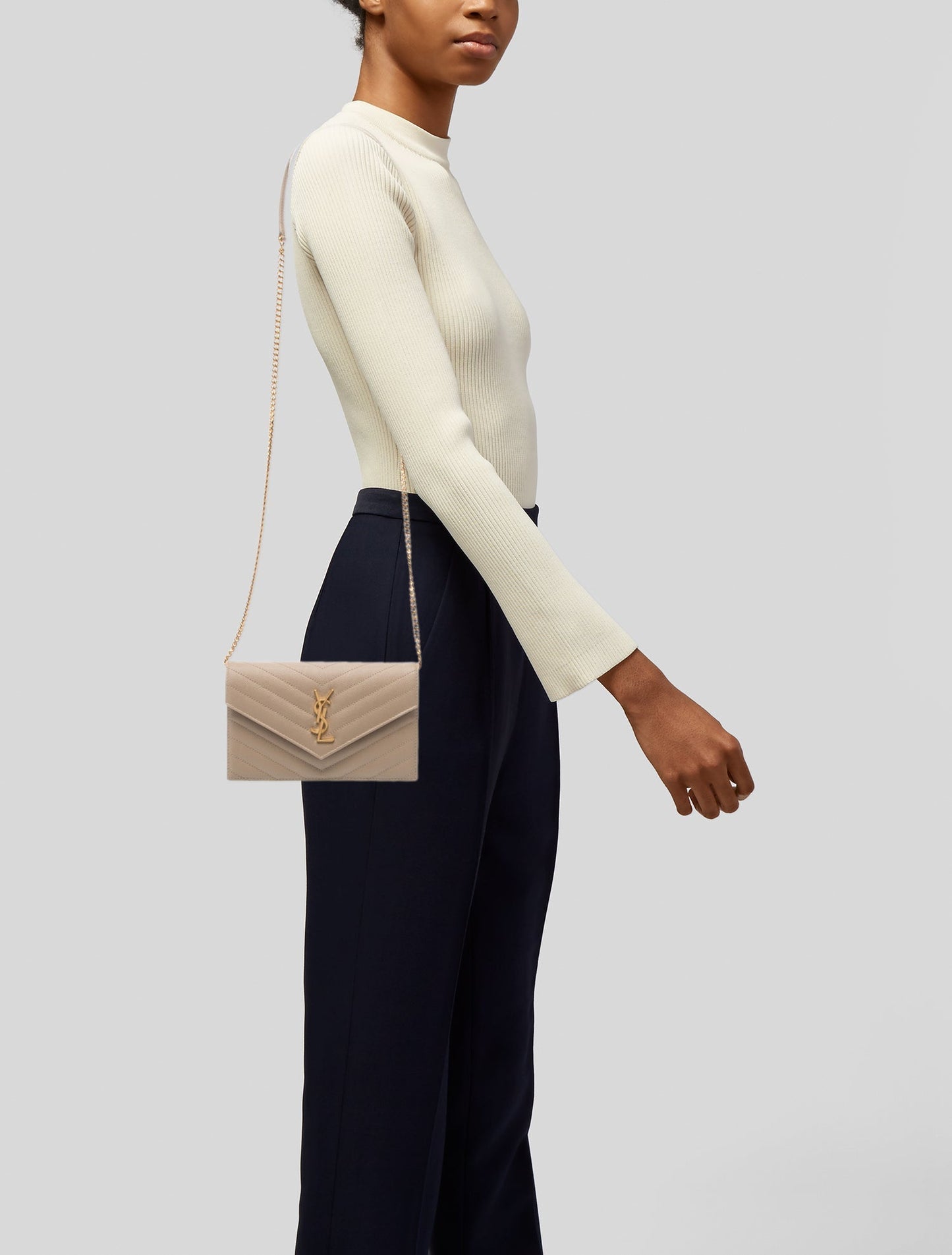 Saint Laurent Leather Envelope 2025