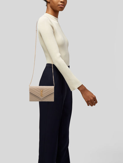 Saint Laurent Leather Envelope 2025