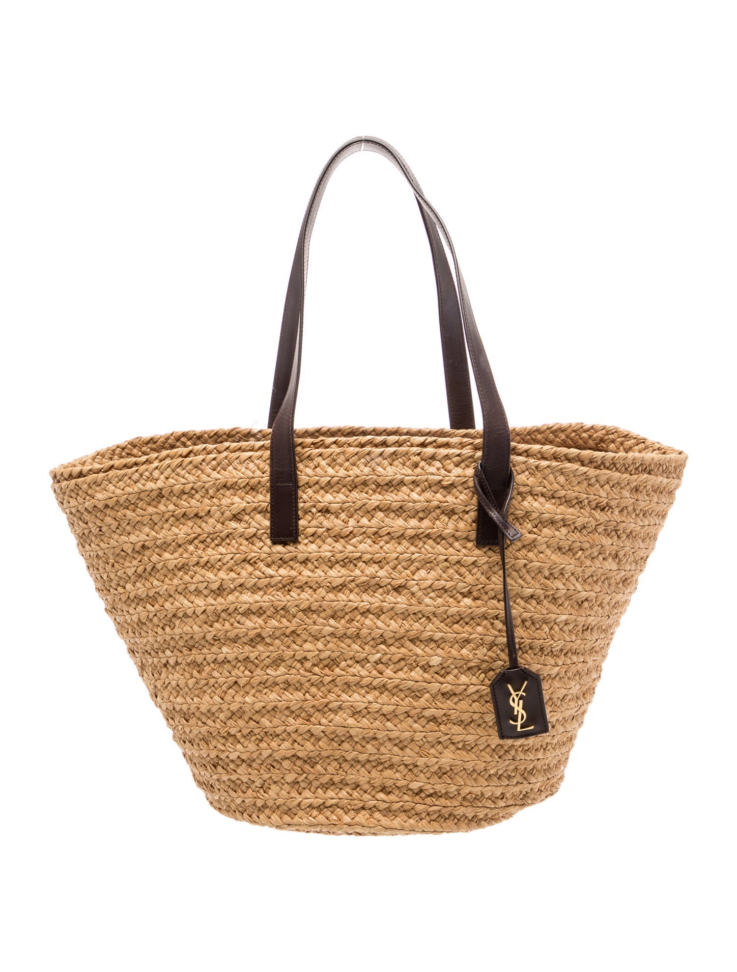 Saint Laurent Raffia Panier