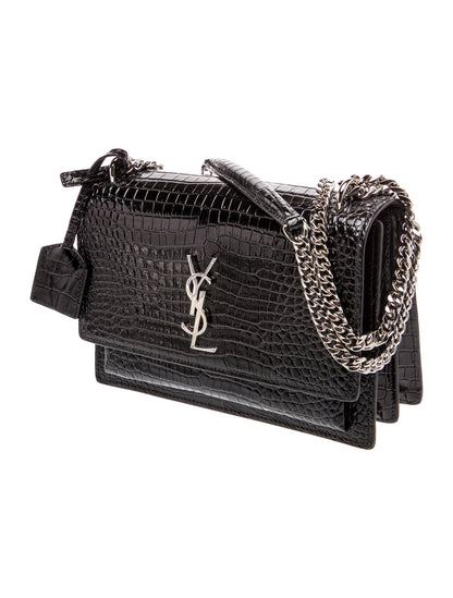 Saint Laurent Embossed Leather Sunset Medium