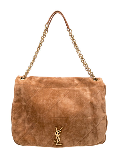 Saint Laurent Suede Shoulder Bag