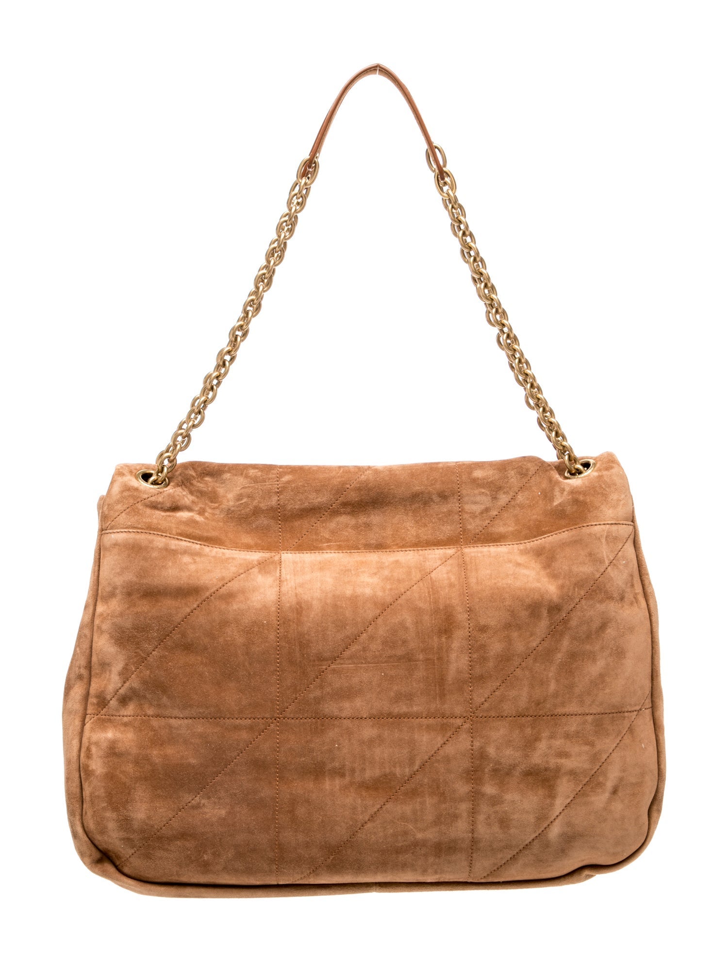 Saint Laurent Suede Shoulder Bag