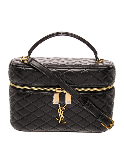 Saint Laurent Quilted Gaby Vanity Bag