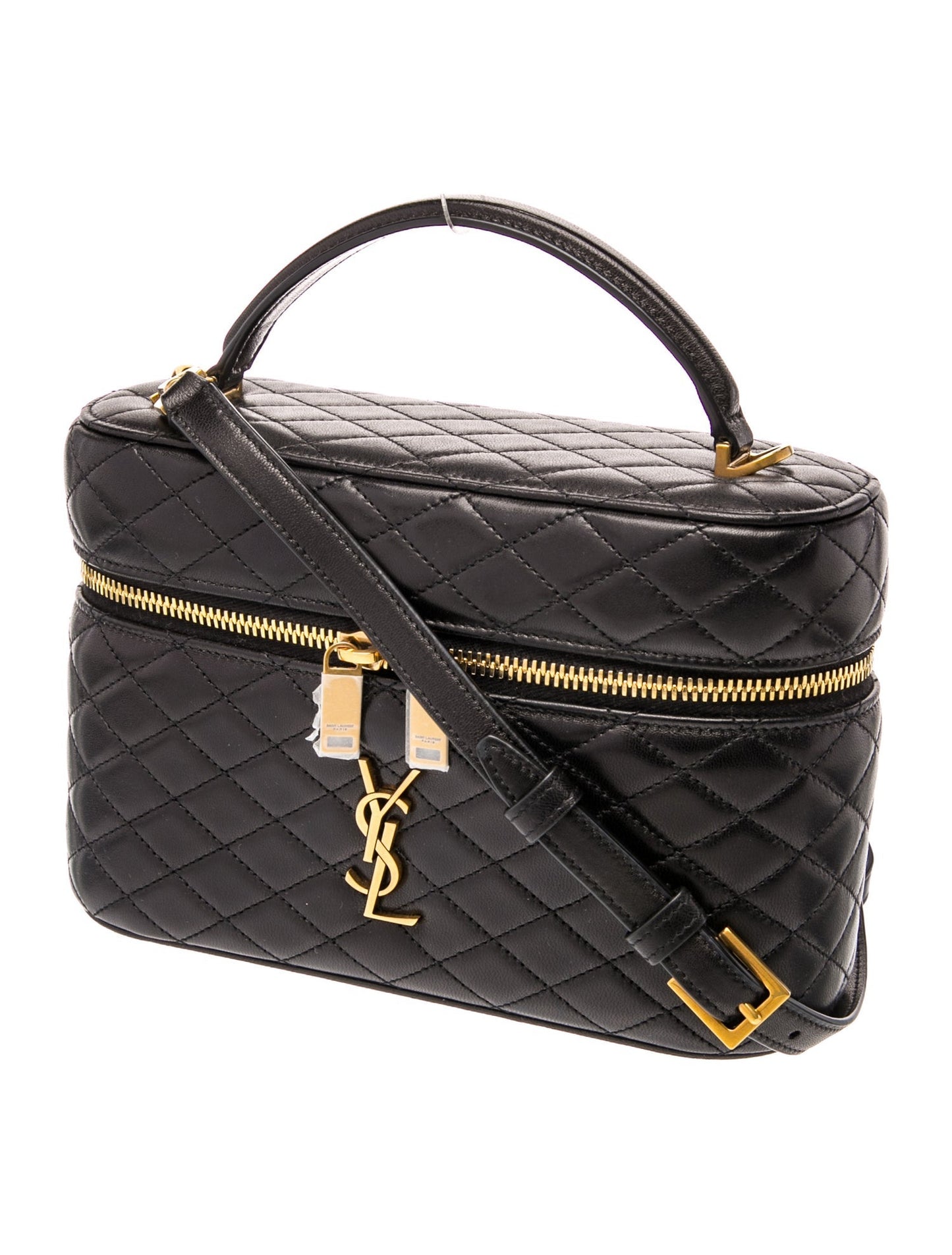 Saint Laurent Quilted Gaby Vanity Bag