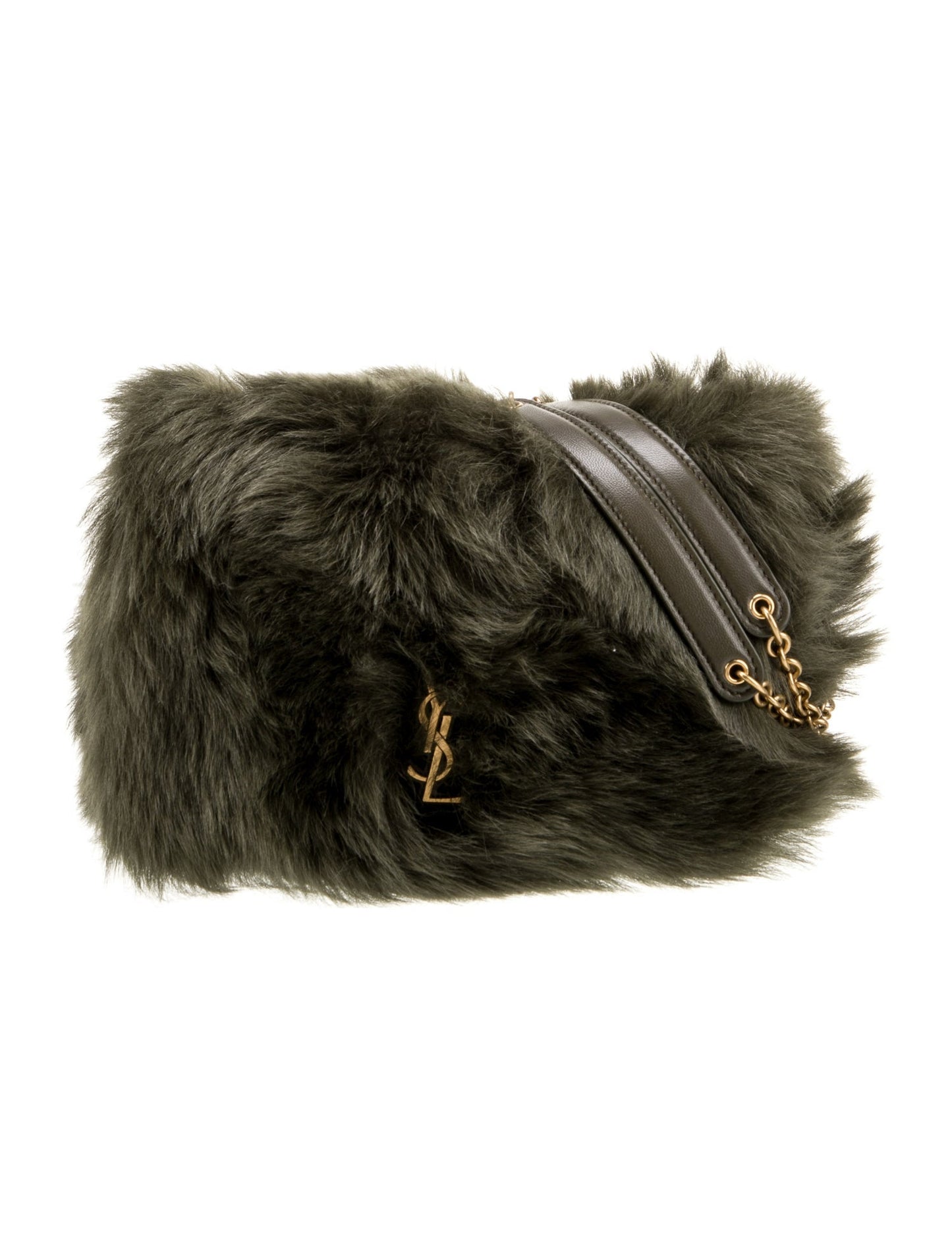 Saint Laurent Shearling Shoulder Bag Mini 2025