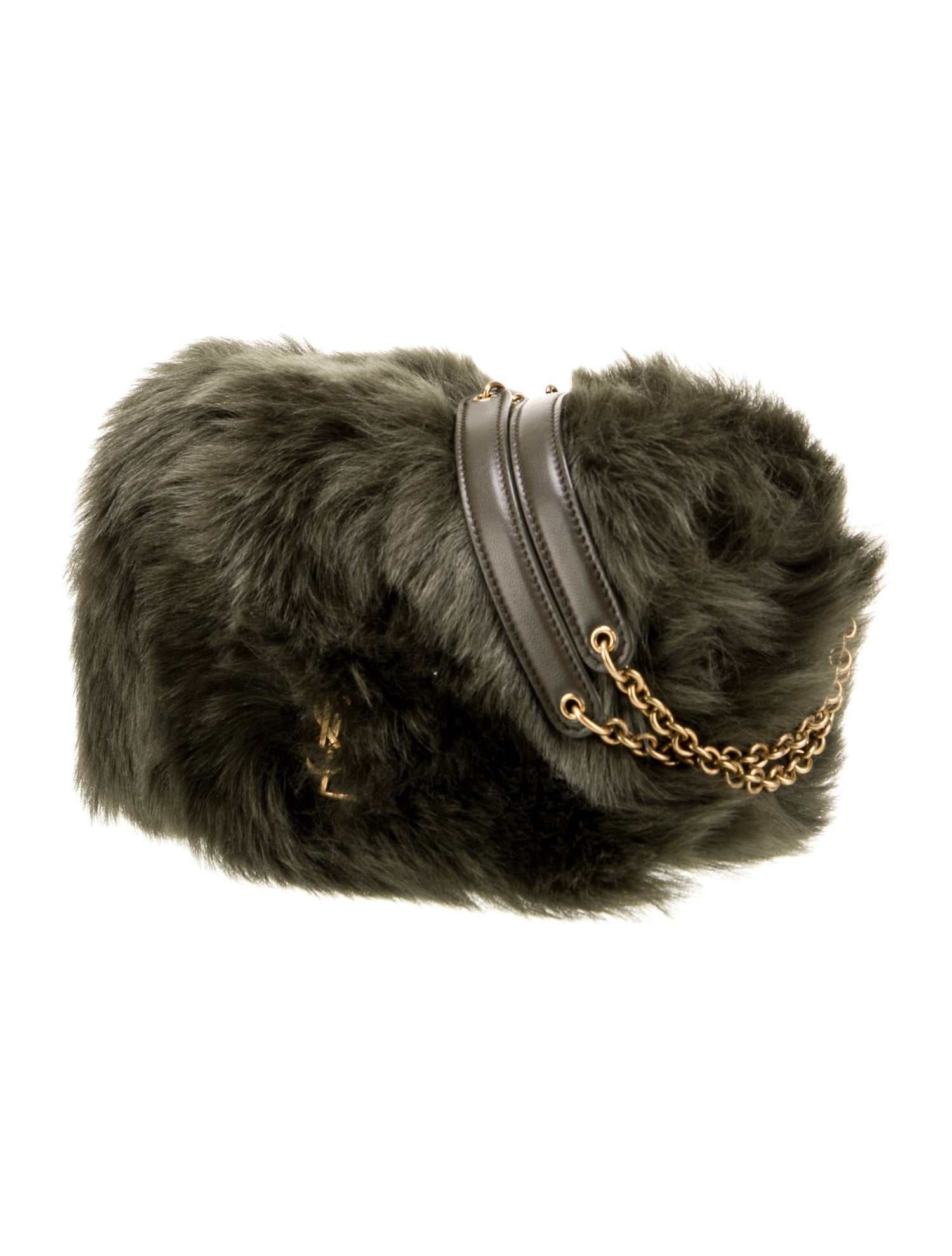 Saint Laurent Shearling Shoulder Bag Mini 2025