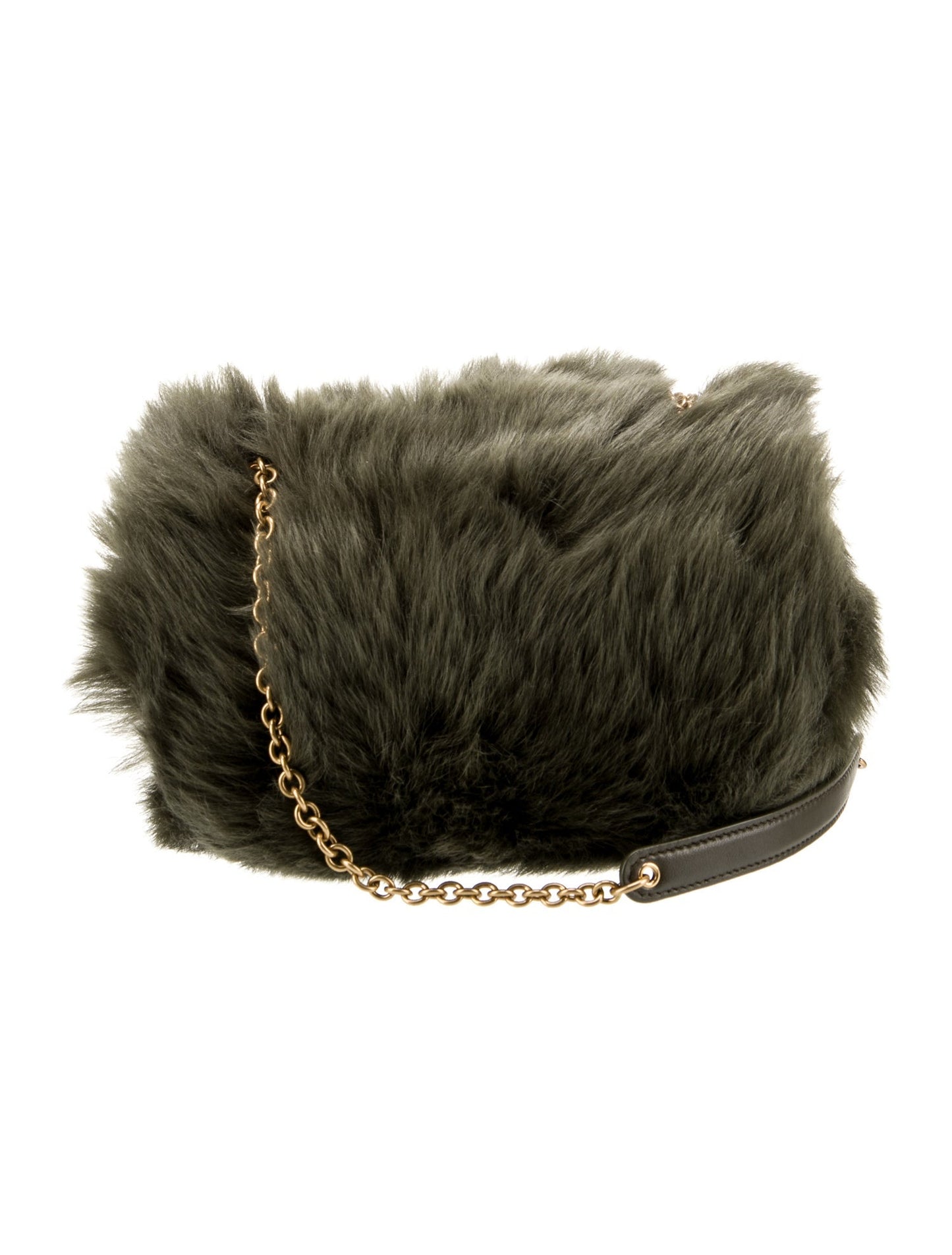 Saint Laurent Shearling Shoulder Bag Mini 2025