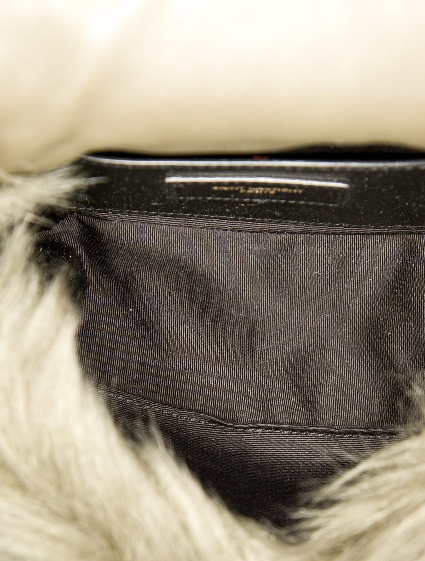 Saint Laurent Shearling Shoulder Bag Mini 2025