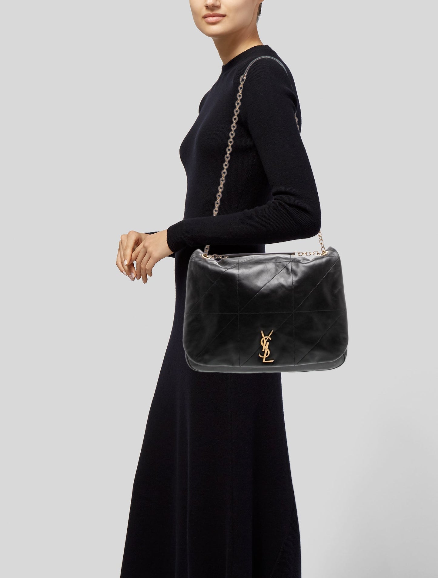 Saint Laurent Leather Shoulder Bag w/ Tags