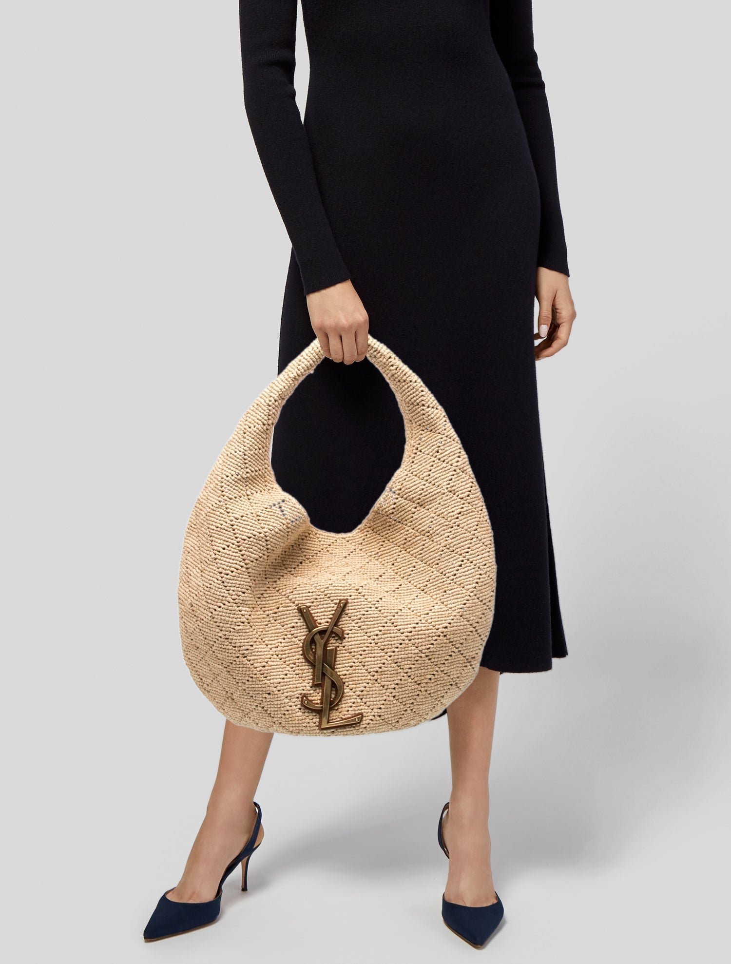 Saint Laurent Raffia Hobo 2026
