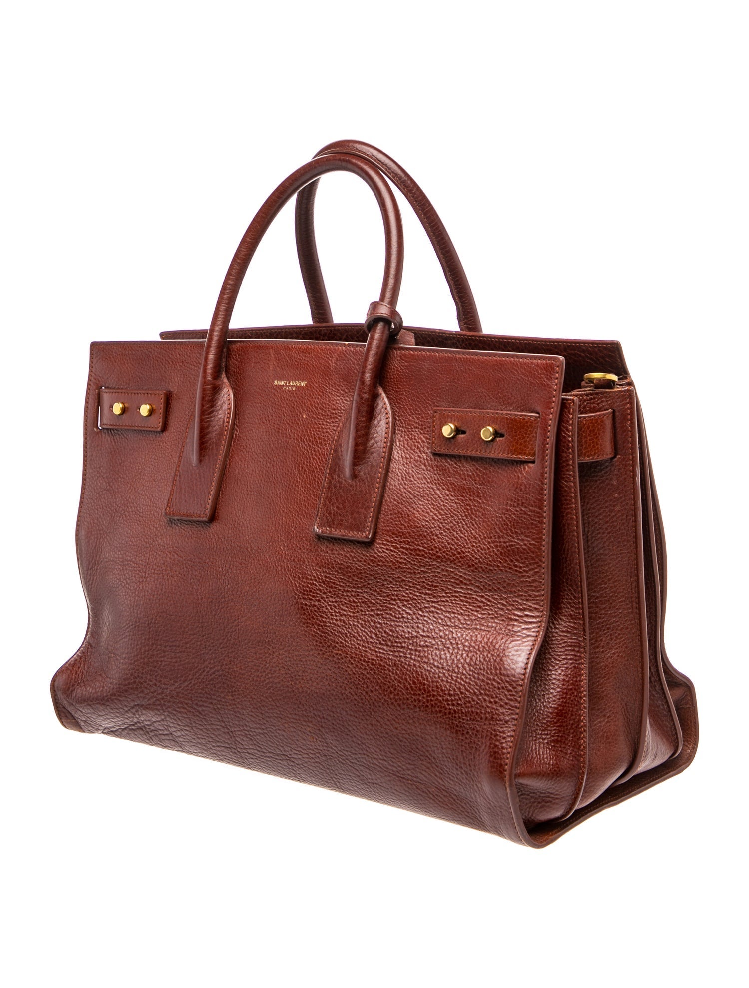 Saint Laurent Leather Sac De Jour Large
