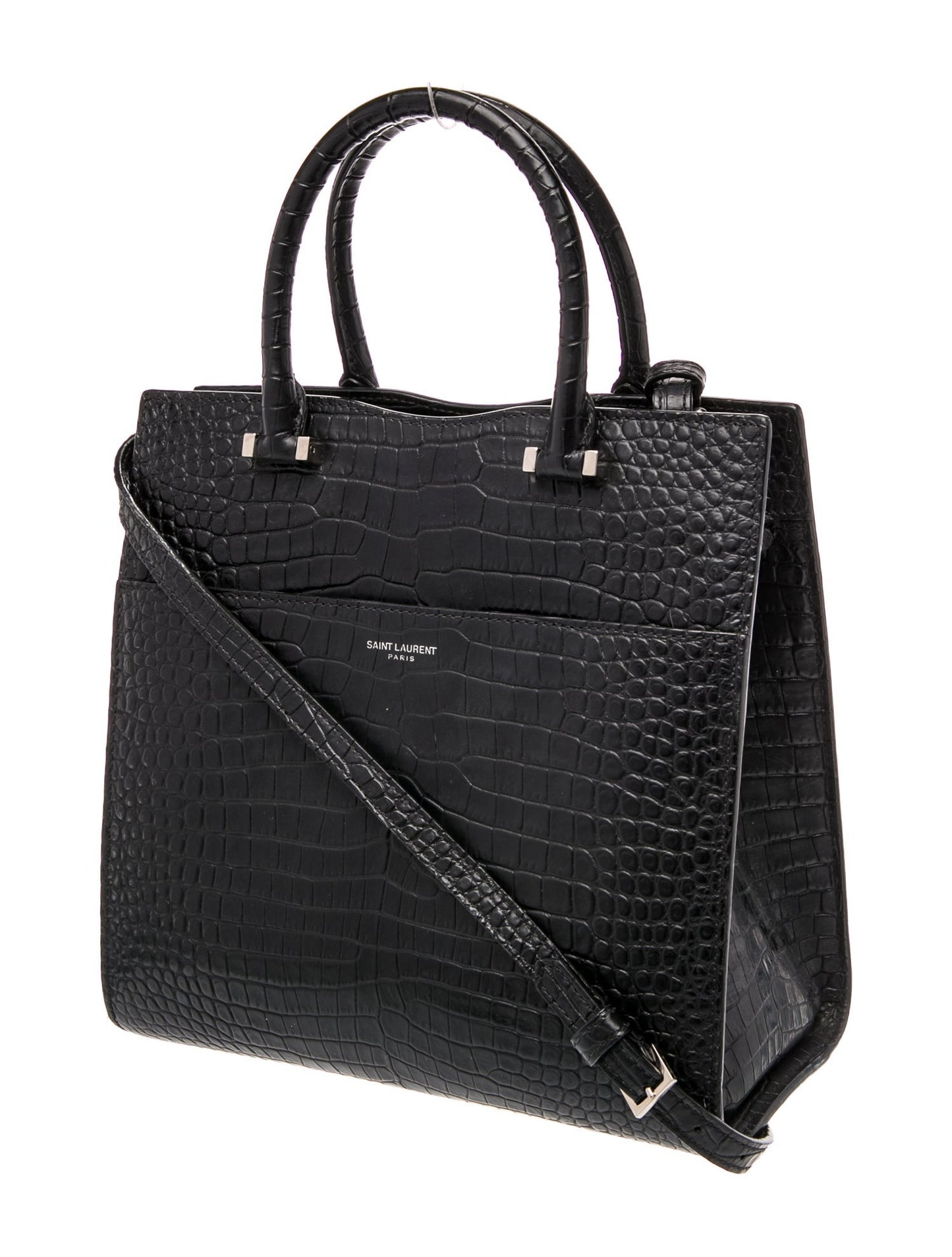 Saint Laurent Embossed Leather Uptown