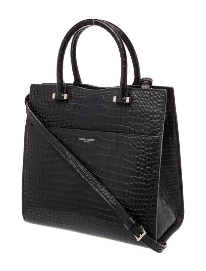 Saint Laurent Embossed Leather Uptown