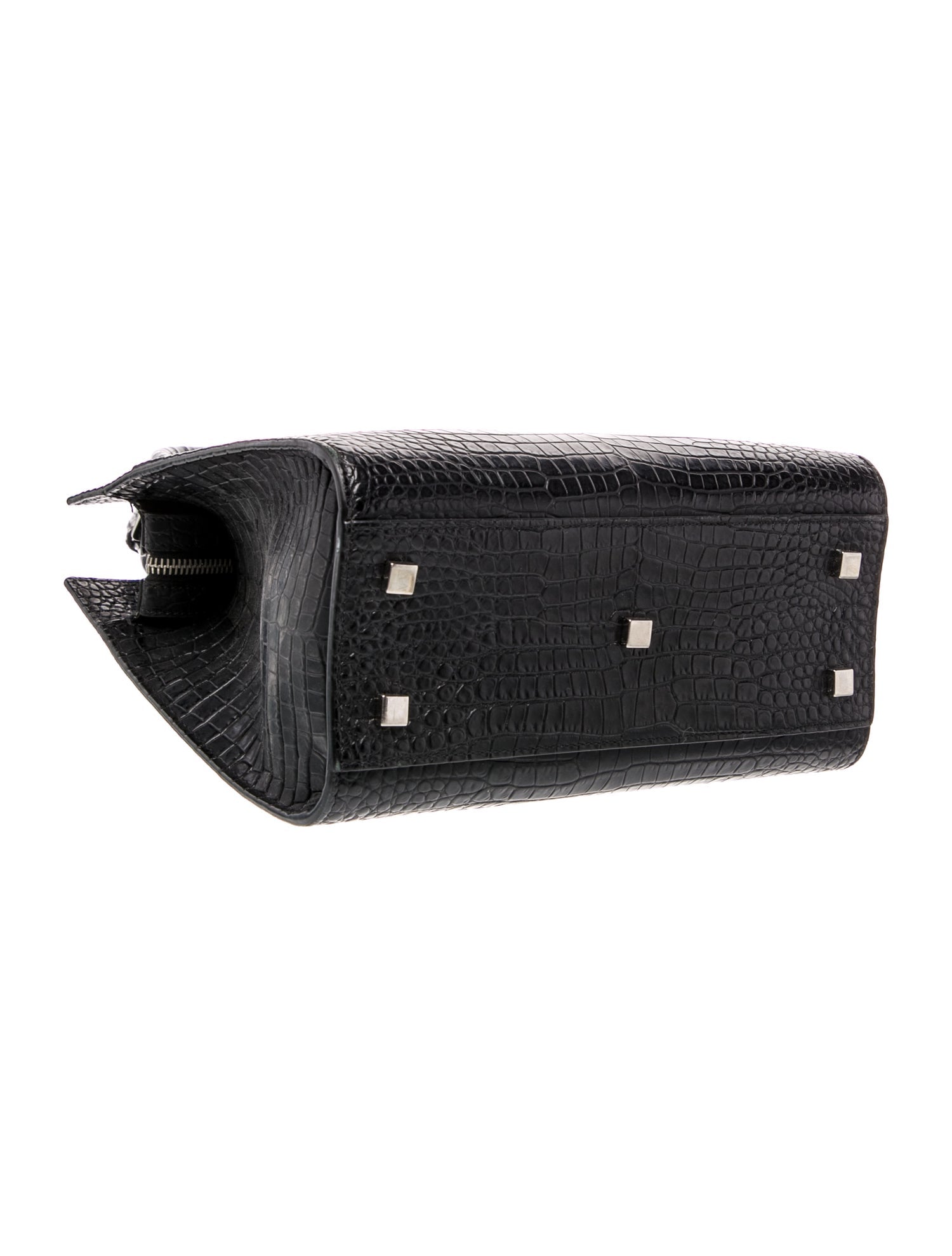 Saint Laurent Embossed Leather Uptown