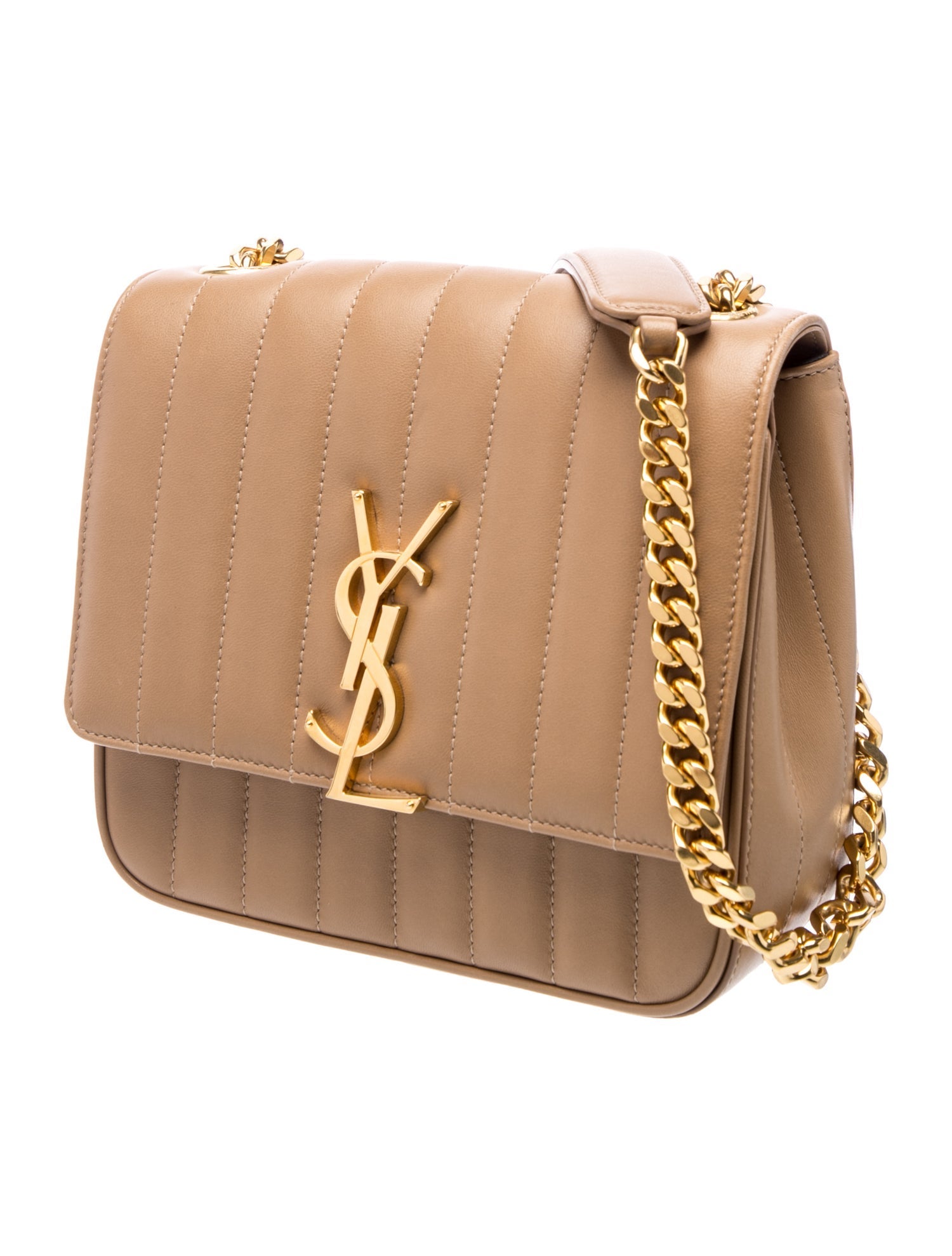 Saint Laurent Leather Vicky Medium