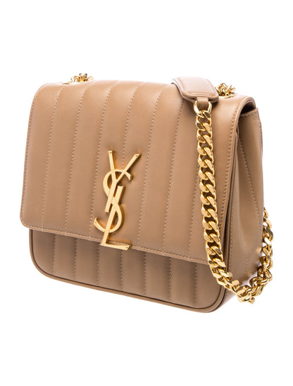 Saint Laurent Leather Vicky Medium