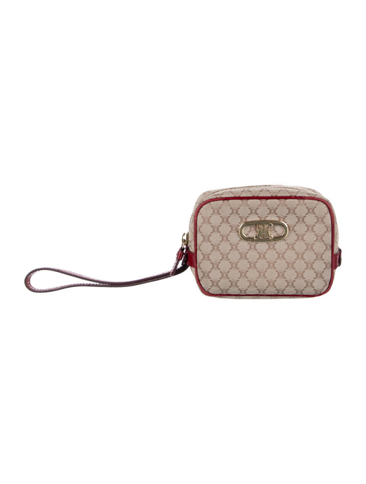 Celine Patterned Cosmetic Bag