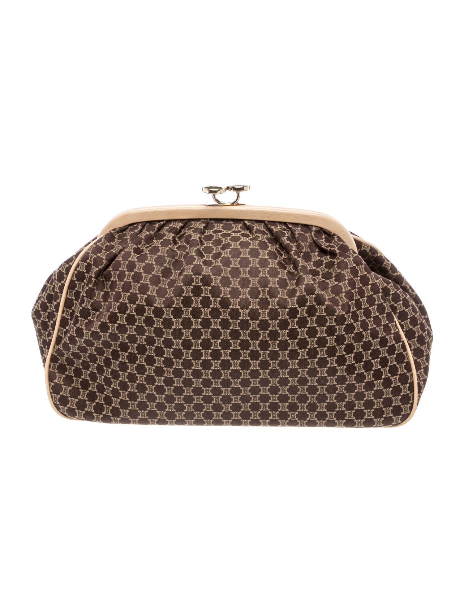 Celine Jacquard Vintage Macadam Clutch Vintage