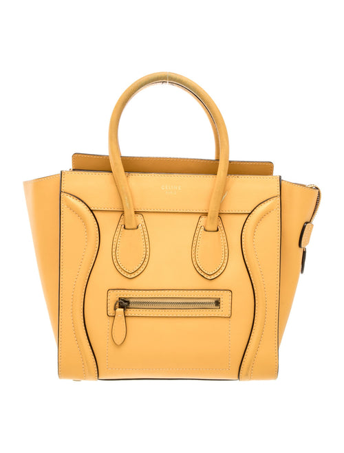 Celine Leather Luggage Micro