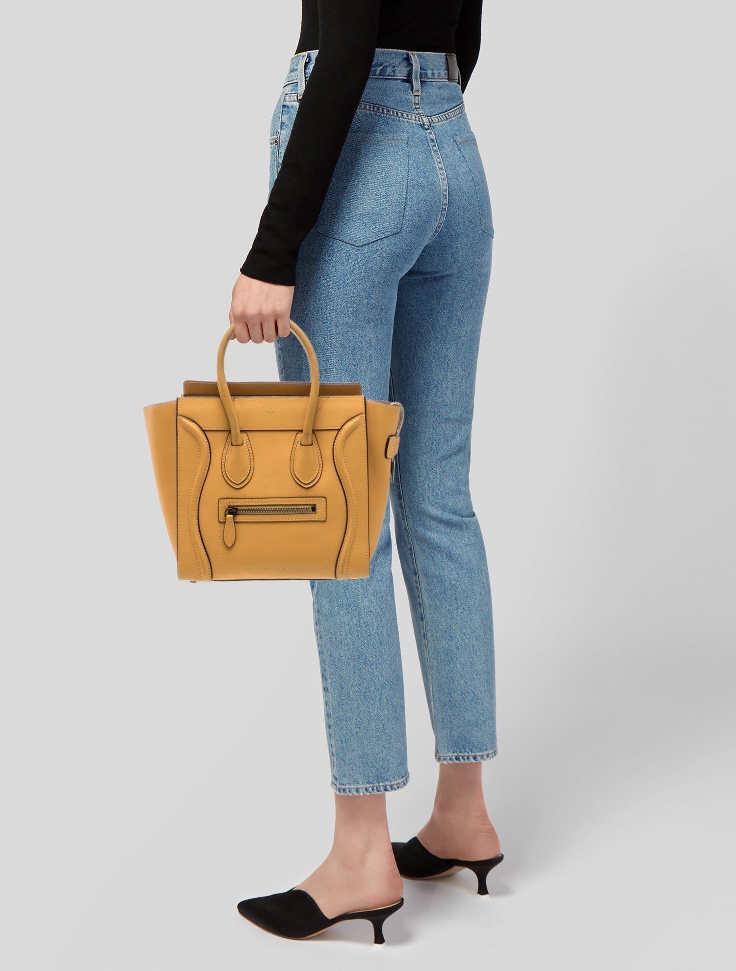 Celine Leather Luggage Micro