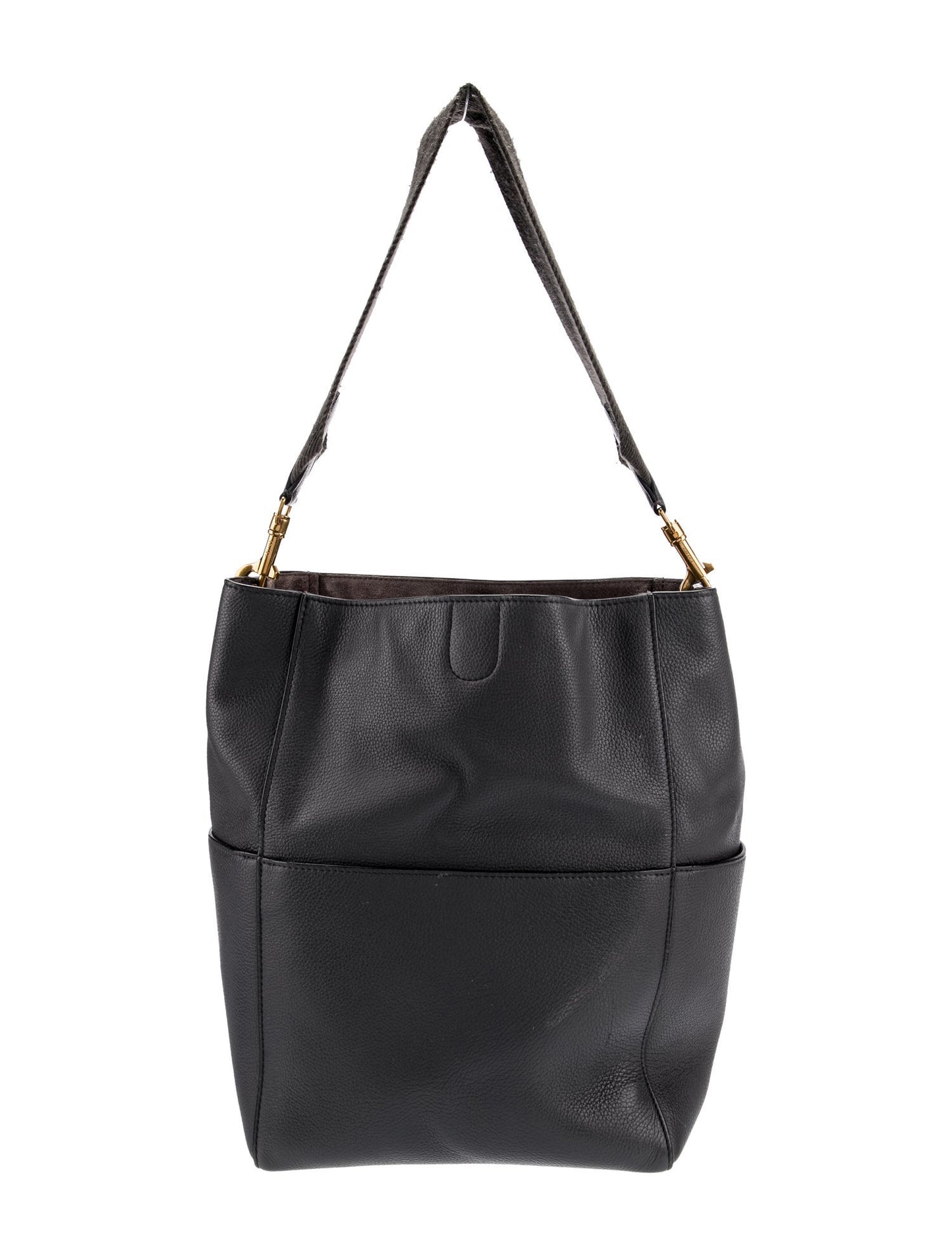 Celine Leather Seau Sangle