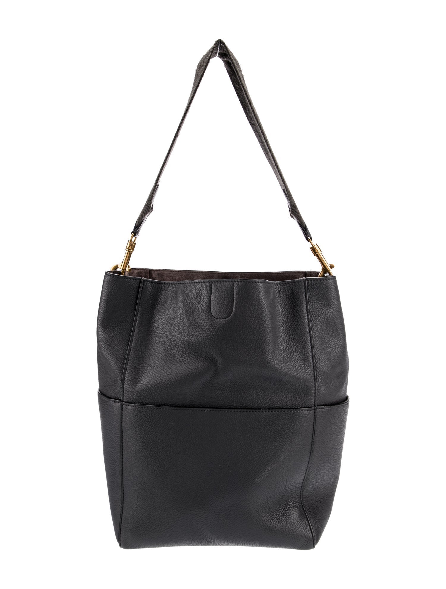 Celine Leather Seau Sangle