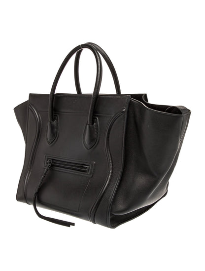Celine Leather Luggage Phantom Medium