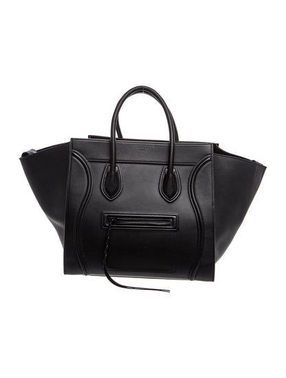 Celine Leather Luggage Phantom Medium
