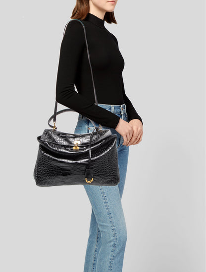 Balenciaga Embossed Leather Rodeo Large