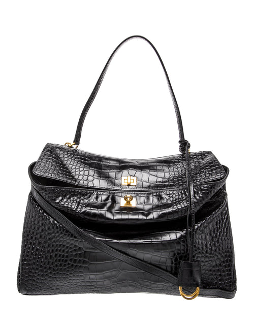 Balenciaga Embossed Leather Rodeo Large